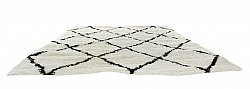 Hochflorteppiche - Akita (schwarz/weiß)