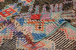 Marokkanischer Berber Teppich Boucherouite 395 x 150 cm
