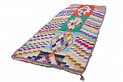 Marokkanischer Berber Teppich Boucherouite 285 x 110 cm